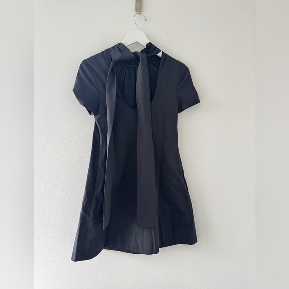 STAUD NWT Ilana Black Mini Dress XS - Picture 3 of 4